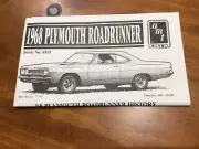AMT 68 Plymouth Road Runner Instruction Sheet