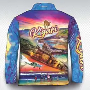 K'Gari Adventure - Purple Fishing Shirt