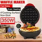 Mini Waffle Maker Non-Stick Snacks Pancake Cake Breakfast Making Machine Pan AU