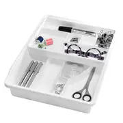 Madesmart Basic Junk Drawer Home/Kitchen Organiser Rectangle 38x29cm White