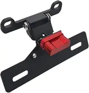 MagiDeal Motorcycle License Plate Bracket,Aluminum Alloy,Spare Part Sturdy Professional for GSX1300R Motorcycle Bike, Red