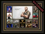 THE ROCK WWF - WWE - DWAYNE JOHNSON -LIMITED EDITION SIGNED & FRAMED MEMORABILIA