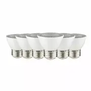 Sunlite LED Short Neck Light Bulb 7W (50W Equals) 500Lumens Dim 27K-White 6Pk