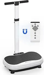 MERACH Vibration Plate Exercise Machine, Vibrating Plate Machine for Weight Loss with Handrails, Full Body Vibration Platform for Lymphatic Drainage, Exercise Equipment for Women