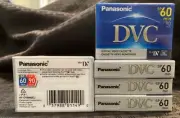 Panasonic 5 Pack DVC MiniDV Tape 60min SP/90min LP New & Sealed AY-DVM60EJ
