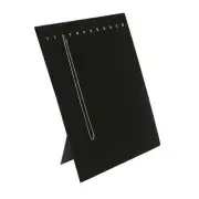 12 Hooks Black Necklace Display Stand with Easel on Back