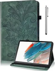TUOLISG Case for Lenovo Tab M11 with Pen Holder, Ultra Thin PU Leather Stand Folio Cover Multi-Angle Protective Case with Stylus Pen for Lenovo Tab M11 2024 TB330FU - Green