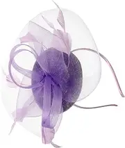 [BESPORTBLE] Fascinator Hat Hair Clip Vintage Elegant Mesh Plume Headband for Tea Parties Weddings Banquets Stylish Headdress Accessory Comfortable Lightweight Design