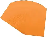 uxcell 100 Sheet Colored Vellum Paper 4" x 6", 100gsm Translucent Printable Vellum Sheets for Printing Wedding Invitations Inkjet Laser Printer, Orange