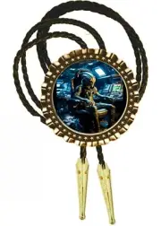 Aliens Have Landed Spaceship art Bolo Tie Men's Accessory Neckties