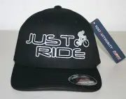 JUST RIDE BICYCLE HAT CYCLE ROAD CYCLIST BIKE FLEXFIT TREK CANNONDALE