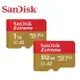 【公司貨】SanDisk Extreme microSDXC V30 A2 128GB 256GB 512GB 記憶卡($499)