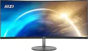 MSI Pro MP341CQ, 34-Inch Monitor, 3440 x 1440 (UWQHD) VA, 100Hz, TUV Certified Eye Protection, 4ms, Displayport, HDMI, Tilt, Black