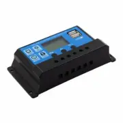 12V/24V LCD Auto Solar Charge Controller PWM Dual USB Output Charger (30A) AU
