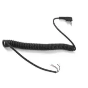 2 Pin Plug Speaker Mic Cable Cord For Baofeng UV5R/Kenwood TK370 Walkie Talkie