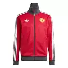 Adidas Originals Red Manchester United OG Beckenbauer Track Top Jacket New