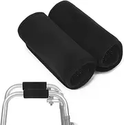 Walker Grip Covers, 2 Pack Padded Hand Grip Covers, Non-Slip Breathable Soft Cushion Handle Cover for Walker Rollator Crutch Wheelchair(Wheelchair Pads A)