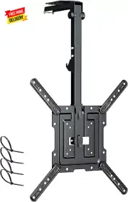 Ceiling Tv-Mount Flip down Folding - 23-55'' Manual Drop down TV Mount, Fits Fla