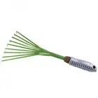 2 Pcs Metal 9 Tines Garden Leaf Rake Garden Metal Rakes Japanese Claw