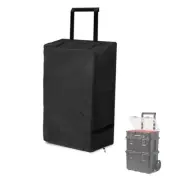 Rolling Tool Box Cover for Stackable Tool Box 21.5"L × 17.7"W × 27.6"H Black
