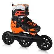Inline Skates, 3 Wheels 100mm | 4 Sizes Adjustable Inline Speed Skates for Ki...