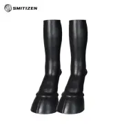 Smitizen Silicone Black Horse Feet Hoof Boots for Cosplay Fetish BDSM
