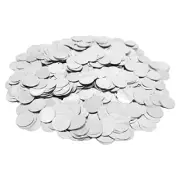 Silver Foil Confetti Round Dots Foil Glitter Table Confetti Sparkling for Bir...