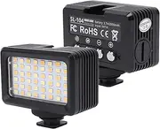 Diving Light, 40m/130ft IPX8 Waterproof LED Video Light Fill Light, Diving Underwater Light, with 1/4 inch Screw and Cold Shoe, CR>95, 2700-5600K, 5W