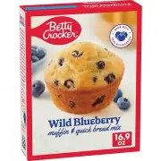 Betty Crocker Wild Blueberry Muffin Mix 16.9oz – Quick Bread Option