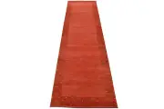 Gabbeh Lori Runner 3′ x 9’10” Red Wool Contemporary Hand-Knotted Oriental Rug