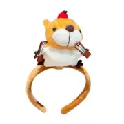Plush Squirrel Shape Hairband Teen Carnivals Photography Plush Cosplay Hairband