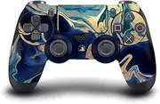 Official Monika Strigel Indigo Art Mix Vinyl Sticker Gaming Skin Decal Cover Compatible with Sony PlayStation 4 PS4 DualShock 4 Controller