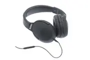 Moki Nero On Ear Headphones Headset Headband w In-Line Mic 3.5mm Jack Black