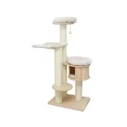 Catio 166cm Vintage Solid Wood Pet Cat Climbing Tree Post Scratcher Furniture