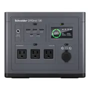 APC OffGrid Portable Power Station 730, 700W, 120V, 738Wh Lithium-ion, LCD, 3 NEMA, Sinewave, 3 USB-A, 2 USB-C, Wireless Charger PPS730-AZ