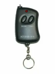 2 Access 318 Mini Keychain Garage Door Opener 9 Digit Pin Key Fob & Flashlight