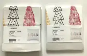 Set of 2 - New IKEA LJUSMOTT Cushion cover, Multicolor/ Christmas Tree 20 x 20 "