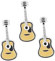 [DEARMAMY] Guitar Brooch Brooches Women Decorative Brooches Miniature Guitar Music Lapel Pins Guitar Enamel Pin Brooch Enamel Guitar Pin Badge Holder Music Enamel Pins Yellow