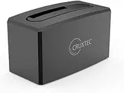Cruxtec Single Bay SATA 2.5 & 3.5" HDD Dock Hard Drive Docking Station Black