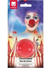 Red Sponge Big Clown Nose Circus Funny Halloween Fancy Dress Accessory