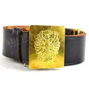 Genuine Spanish army belt with brass buckle. Spain military belt