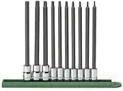 GEARWRENCH 1/4 and 3/8-Inch Drive Long Torx Bit Socket 10-Pieces Set, 80588
