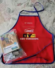 NEW Lowe's Mini-Treehouse w/ Patch & Apron DIY Kids Workshop August 2024
