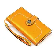 Women Vintage Rfid Oil Wax Wallet - Classic Design