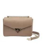 [Mocha] Penelope Crossbody Bag in Taupe