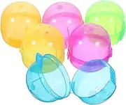 Pcs Round Vending Machine Capsules Fillable Balls Plastic Empty Balls Multi-purpose Packing -open Design Candy Toy Display Storage