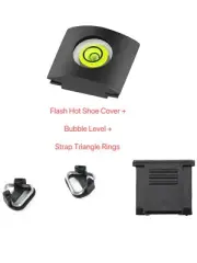 Universal Camera Strap Lugs Triangle Ring Kit ( Hot Shoe Level, Cover , Rings)