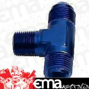 Aeroflow AF825-03 Tee -3AN with 1/8" NPT On Sideblue AN Tee with NPT On Side