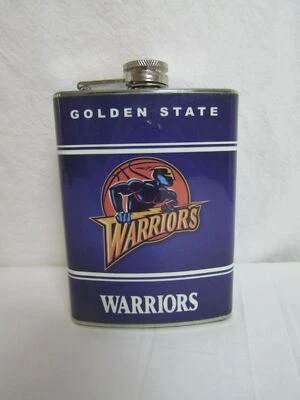 Golden State Warriors Steel 8oz. Hip Flask FB5GSW2