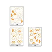 2SETS 6Pcs/set PVC Halloween Wall Stickers,Halloween Ghost Pumpkin Wall Sticker,Halloween Decoration for Home14.8*21CM 14.8*21cm*6pcs